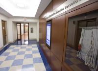 The lobby of the Irving Institute.